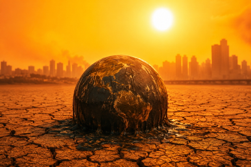 환경녹아내리는 지구와 인류가 사라진 도시.jpg