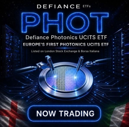 Defiance, 유럽 최초 포토닉스 UCITS ETF 출시…AI·광통신 핵심 기술 투자 길 연다
