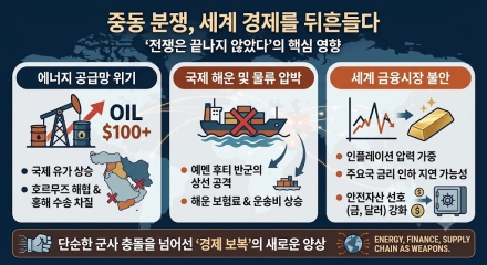 [이슈 포커스] 전쟁은 끝나지 않았다…중동 분쟁이 세계 경제와 국제질서를 흔들고 있다