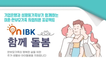 IBK기업은행·성평등가족부, 미혼·한부모가정 자립 지원…16억원 투입